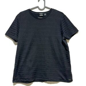 Boss Tessler Stripe Crew Neck Short Sleeves T-Shirt In Black Size L Slim Fit